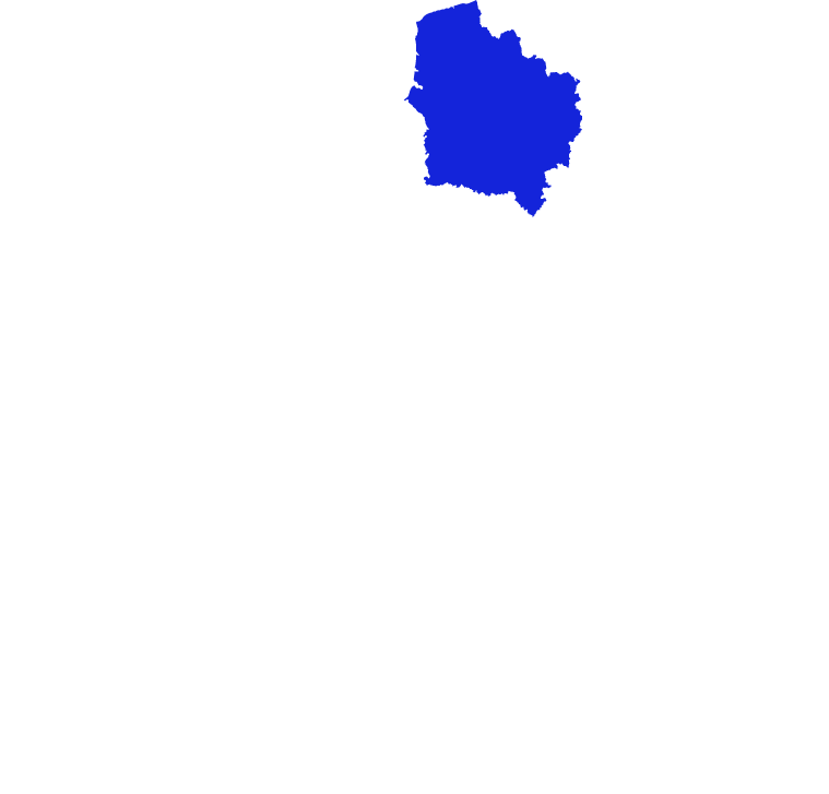 Carte de la France mettant en avant les Hauts de France